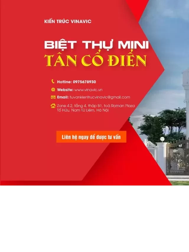   Biệt thự mini tân cổ điển: 27+ thiết kế ấn tượng không thể bỏ lỡ