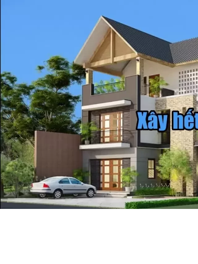   Chi phí thiết kế xây dựng nhà 3 tầng 100m2 hết bao nhiêu tiền?