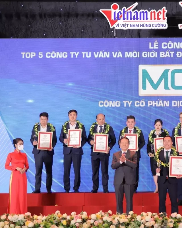   MGV - Được Vinh Danh Top 5 Doanh Nghiệp Môi Giới Bất Động Sản Uy Tín